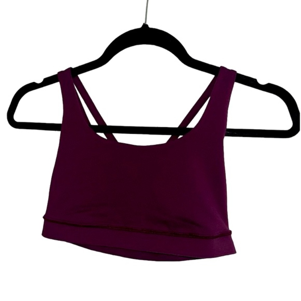 Lululemon Energy  Bra in cassis or merlot